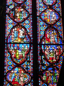Vitral da Capela Alta, da Sainte-Chapelle, em Paris