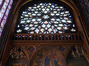 A Rosácea da Sainte-Chapelle, em Paris