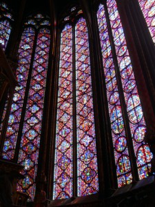 Vitrais da Capela Alta, em Paris