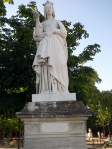 Ane de Bretagne, escultura no Jardim de Luxemburgo