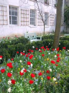 Flores, jardim, Delacroix, museu, Paris