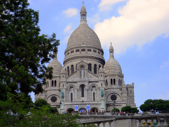 A Basílica do Sacré Coeur, em Montmartre